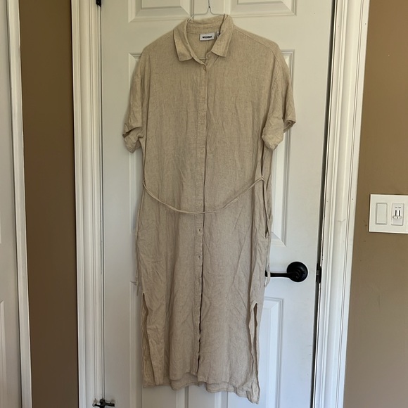 Asos Weekday off-white linen dress - Picture 4 of 6